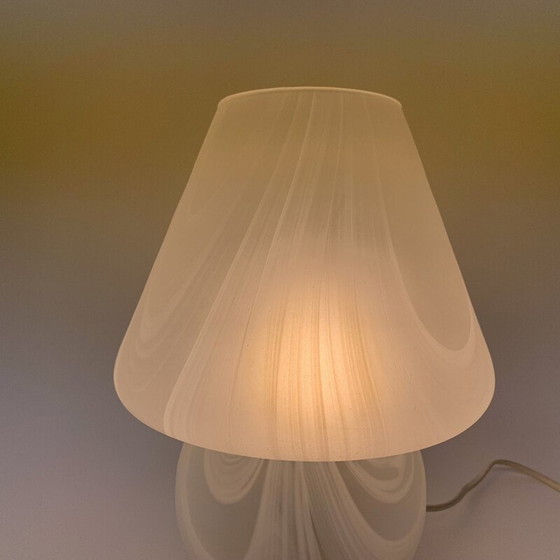 Image 1 of Vintage champignon glazen tafellamp, 1970