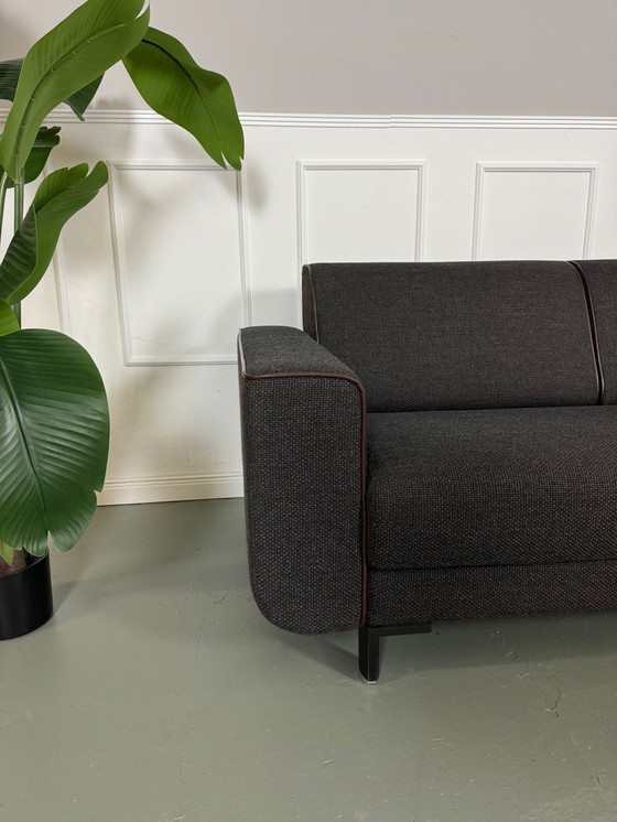 Image 1 of Rolf Benz Designer Premium Sofa Stof Grijs Bankje