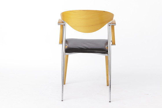 Image 1 of 4 Vintage stoelen 1980, van Capdell, Spanje, Model: Paco, Stapelbaar