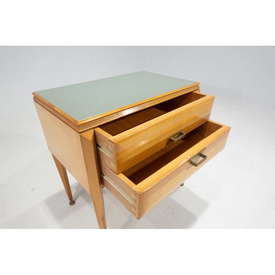 Image 1 of Paar mid-century houten nachtkastjes, Italië 1960