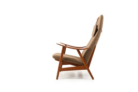 Image 1 of Mid-Century Teakhouten Loungestoel van Illum Wikkelsø voor Søren Willadsen Møbelfabrik