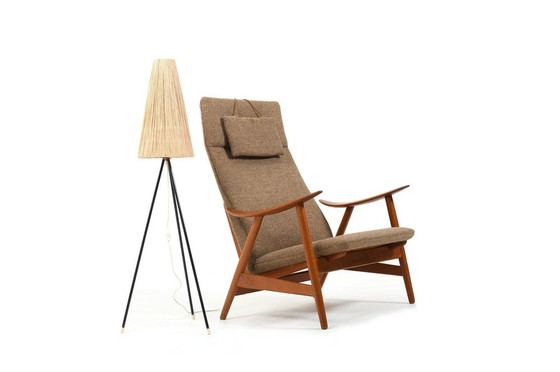 Image 1 of Mid-Century Teakhouten Loungestoel van Illum Wikkelsø voor Søren Willadsen Møbelfabrik