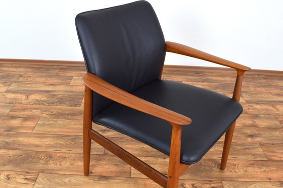 Image 1 of Mid Century Deense Teakhouten Leunstoel Door Grete Jalk Voor Glostrup, 1960S.