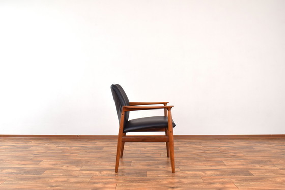 Image 1 of Mid Century Deense Teakhouten Leunstoel Door Grete Jalk Voor Glostrup, 1960S.