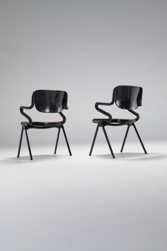 Image 1 of Paar Vertebra Stoelen Door E. Ambasz & G. Piretti Voor Anonima Castelli, Italië, 1970S