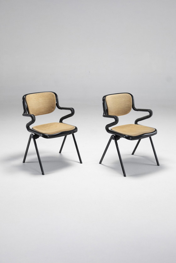 Image 1 of Paar Vertebra Stoelen Door E. Ambasz & G. Piretti Voor Anonima Castelli, Italië, 1970S