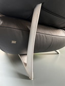 2x Rolf Benz Sofa 1900 Zwart leren bank