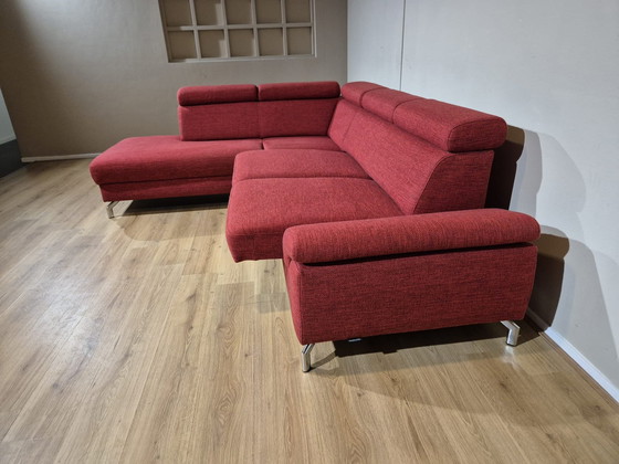 Image 1 of Montel Urban - Hoekbank - Rood - Stof - Design - Verstelbaar