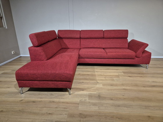 Image 1 of Montel Urban - Hoekbank - Rood - Stof - Design - Verstelbaar