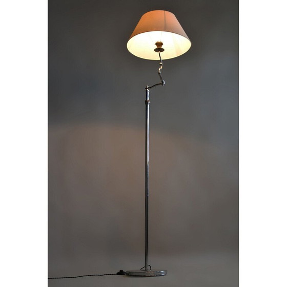 Image 1 of Vintage Bauhaus vloerlamp in chroomstaal, Tsjecho-Slowakije 1920