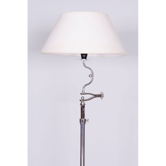 Image 1 of Vintage Bauhaus vloerlamp in chroomstaal, Tsjecho-Slowakije 1920