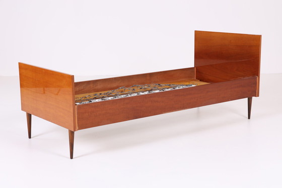 Image 1 of Vintage bed 60s | Mid Century verend bed bed frame daybed daybed hout retro 70s