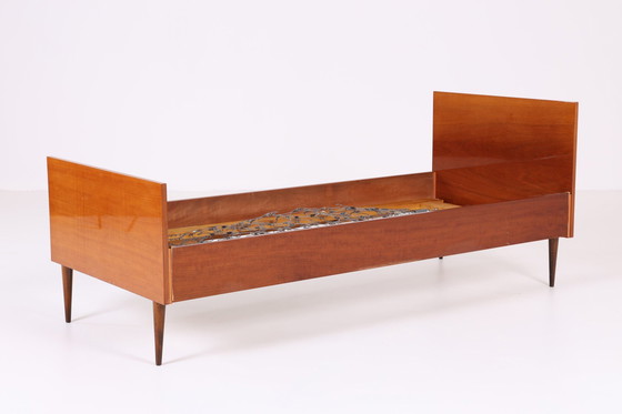 Image 1 of Vintage bed 60s | Mid Century verend bed bed frame daybed daybed hout retro 70s