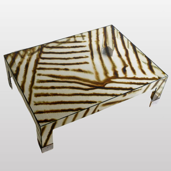 Image 1 of Vintage plexiglas zebra salontafel, 1980