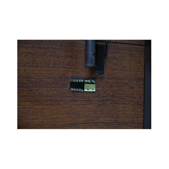 Image 1 of Palissander vintage model No. 55 eettafel van Omann Jun. A S, jaren 1960