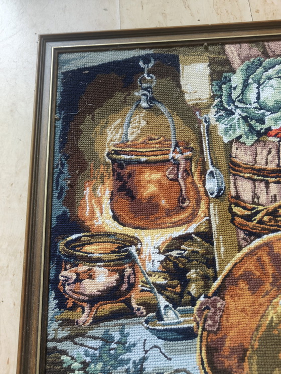 Image 1 of Oude canvas schilderijen