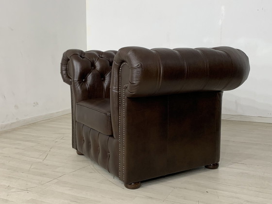 Image 1 of Chesterfield fauteuil fauteuil woonkamer fauteuil kantoor fauteuil echt leer