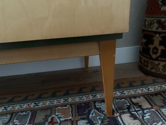 Image 1 of Vintage Lowboard Dressoir Hout Mid Century Tv Meubel Beuken