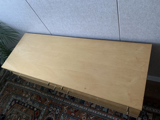 Image 1 of Vintage Lowboard Dressoir Hout Mid Century Tv Meubel Beuken