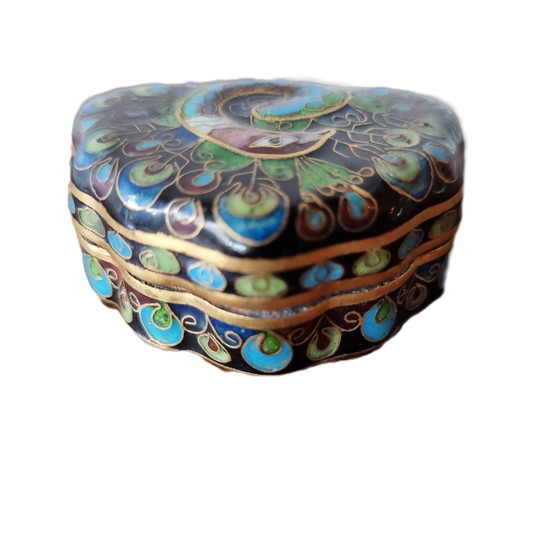 Image 1 of Vintage Cloisonné met een pauw