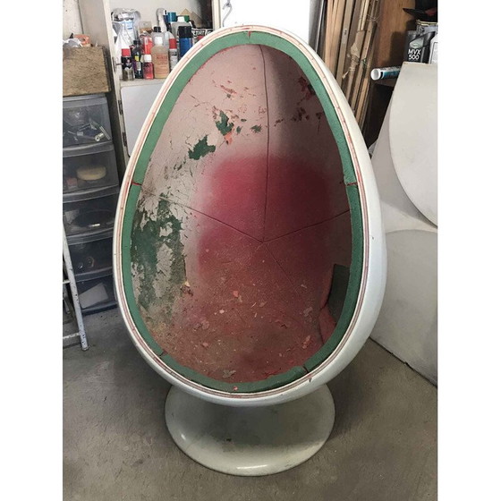 Image 1 of Vintage Ovalia Thor-Larsen fauteuil 1970