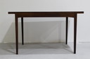 Vintage uitschuifbare eettafel - Wengé hout, jaren '60