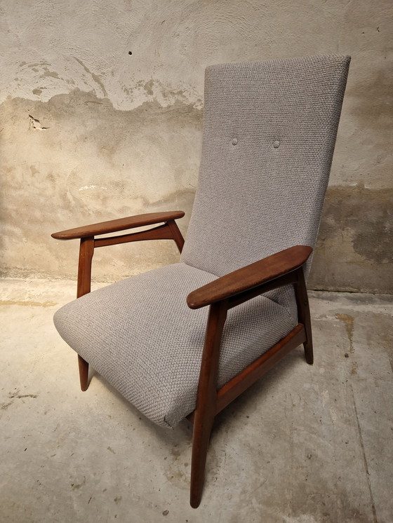 Image 1 of Vintage deense fauteuil nieuw bekleed