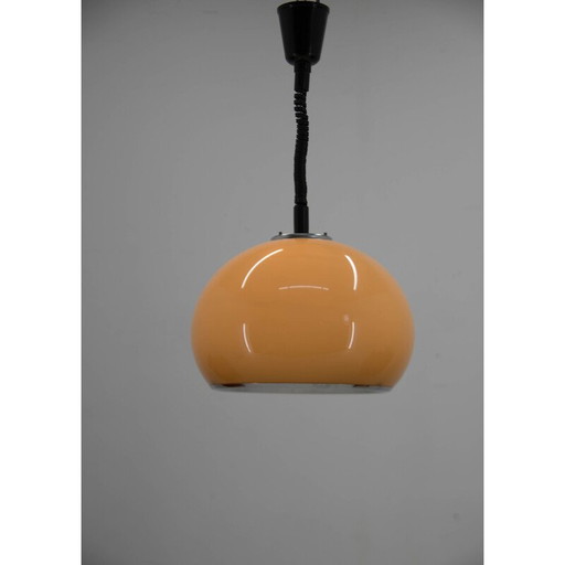 Vintage plastic hanglamp van Harvey Guzzini voor Meblo, Italië 1970