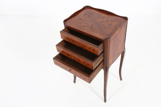 Image 1 of Vintage Frans nachtkastje Napoleon Iii stijl, 1950S