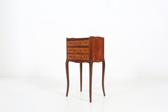 Image 1 of Vintage Frans nachtkastje Napoleon Iii stijl, 1950S
