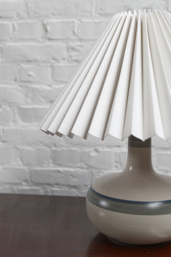 Image 1 of Vintage keramische tafellamp van Axella Stentoj, Denemarken, jaren 1960