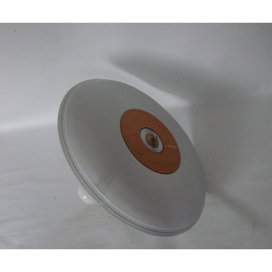 Image 1 of Vintage metalen, houten en messing hanglamp van Atelje Lyktan AB, Zweden 1980