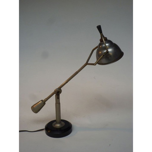 Vintage scharnierende lamp 1 arm met een slinger door Edouard Wilfried Buquet, 1920