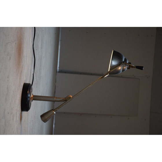 Image 1 of Vintage scharnierende lamp 1 arm met een slinger door Edouard Wilfried Buquet, 1920