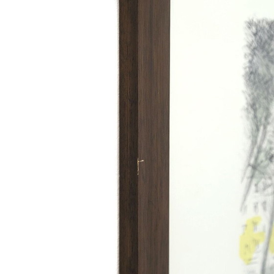 Image 1 of Vintage litho "Portofino" door Michele Cascella, 1960