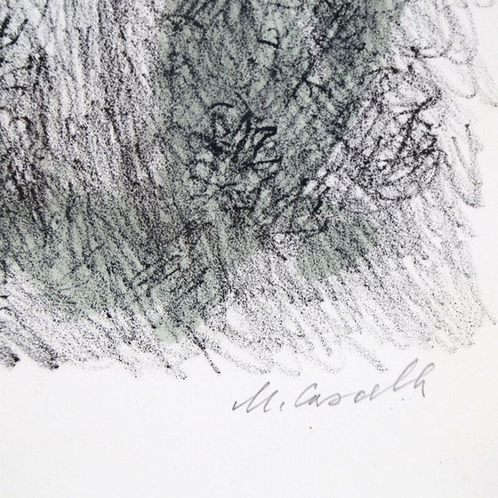 Image 1 of Vintage litho "Portofino" door Michele Cascella, 1960