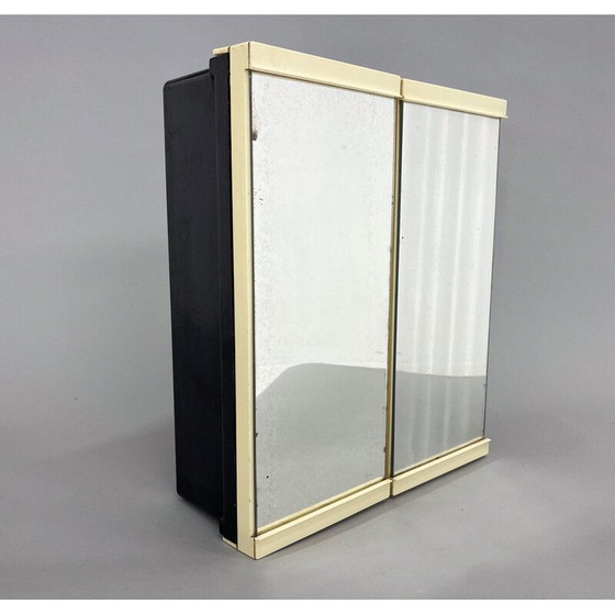 Image 1 of Vintage plastic wandkast met spiegel voor badkamer, 1960