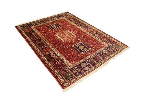 Origineel Perzisch Vloerkleed Nomadisch & Dorpskleed Hamadan 194 X 144 Cm Top Conditie