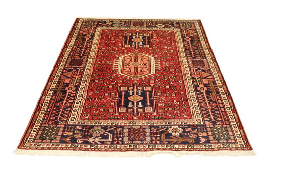 Image 1 of Origineel Perzisch Vloerkleed Nomadisch & Dorpskleed Hamadan 194 X 144 Cm Top Conditie