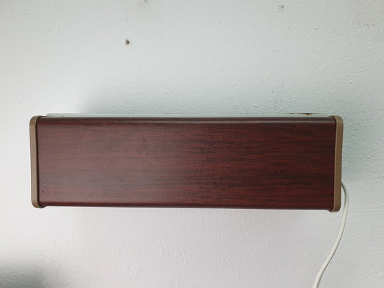 Image 1 of Set Bedlampje. Vintage Teak Look Leeslamp/Wandlamp.