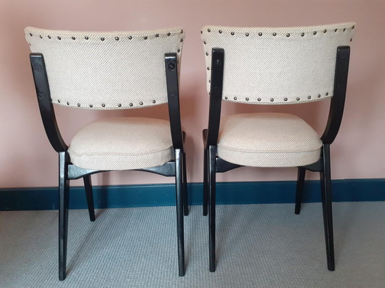 Image 1 of 2X Mid Century Ben Chairs Eetkamerstoelen