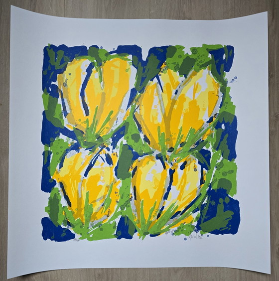 Image 1 of Ad van Hassel - Tulpen Geel