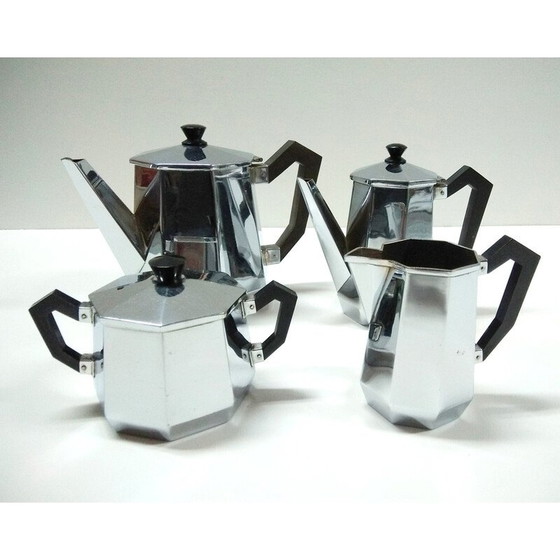 Image 1 of Vintage "Ottagonale" koffie- of theeservies voor Alessi, 1936