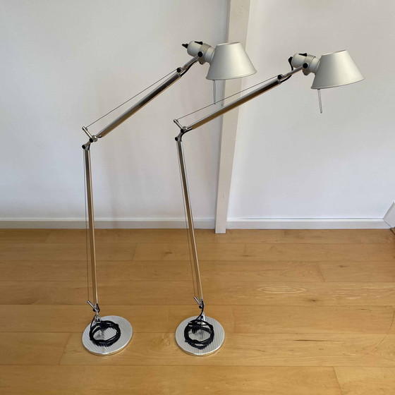 Image 1 of 2x Artemide Tolomeo Lettura vloerleeslampen