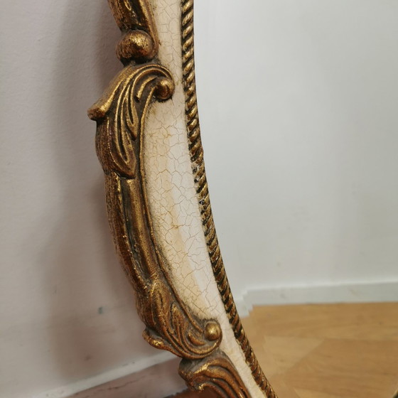 Image 1 of Vintage Barok Brocante Rococo Spiegel, Schouwspiegel