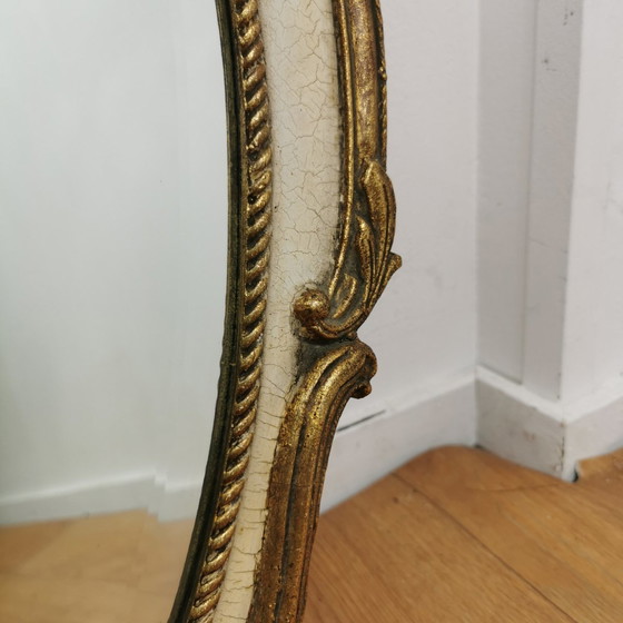 Image 1 of Vintage Barok Brocante Rococo Spiegel, Schouwspiegel