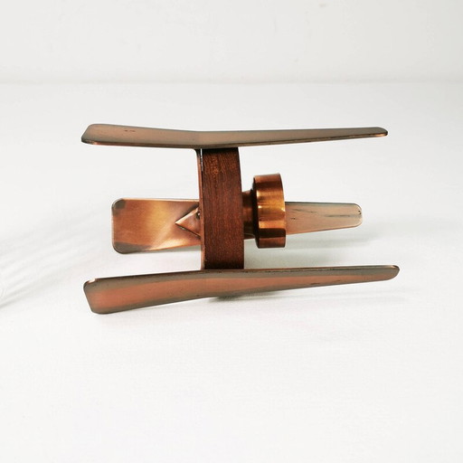 Vintage schoorsteen kandelaar, Denemarken 1960