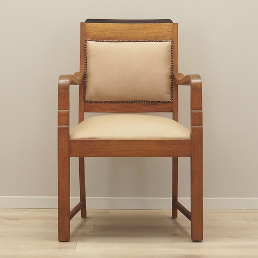 Eikenhouten fauteuil, Art Déco, 1950S, Productie: Denemarken