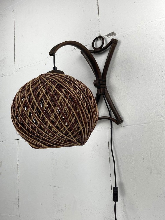 Image 1 of Sisal wandlamp, 1960S