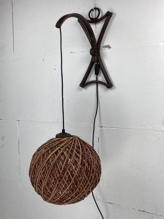 Image 1 of Sisal wandlamp, 1960S